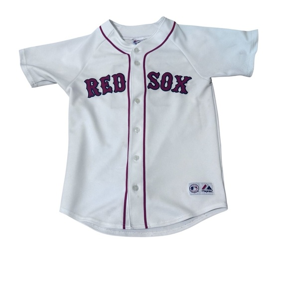 Majestic White and Red Baseball Jersey Classic Design - Picture 2 of 5